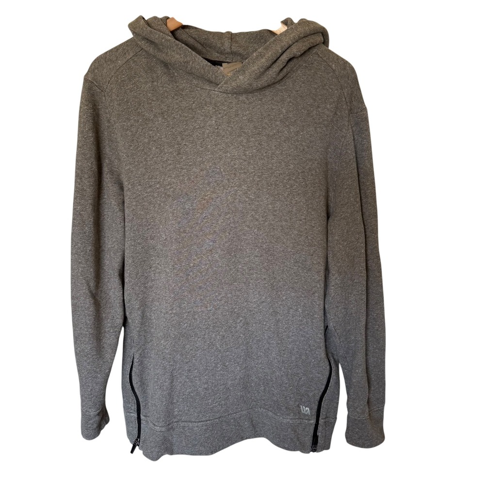 Vrst Hoodie Men Small Grey Excellent Side Zip French Terry Pullover